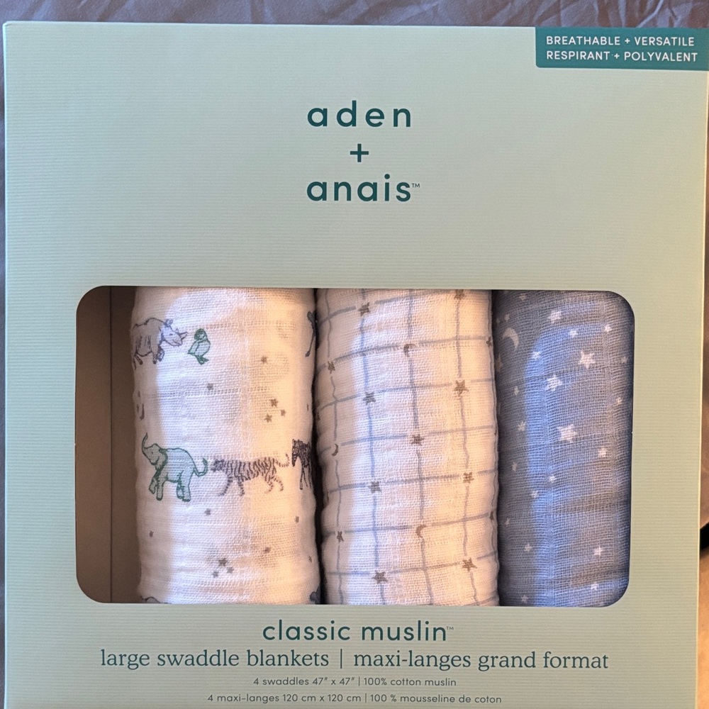 aden + anais Muslin Swaddle Set of 3